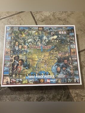 NEW Sealed White Mountain Puzzles THE CIVIL WAR 1000 Piece Jigsaw Puzzle 2011